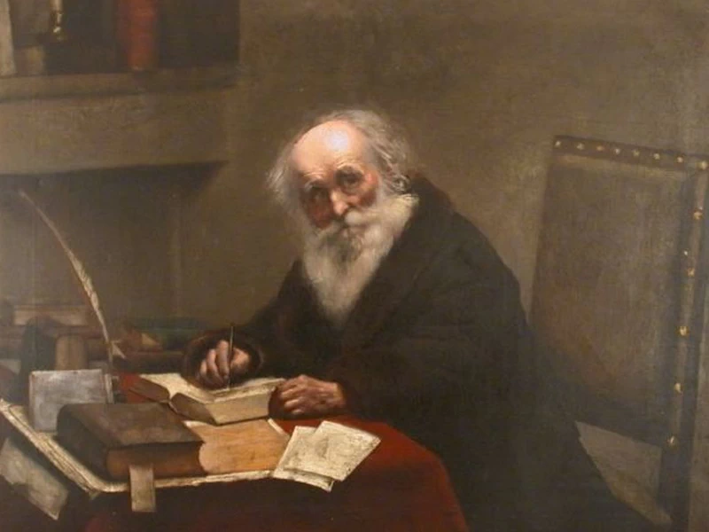 1861 Maria Dulębianka Studioso e un libro