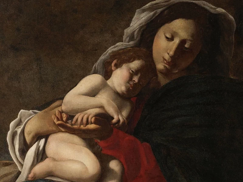 1578 Giovanni Battista Caracciolo, detto Battistello Fuga in Egitto Museo nazionale di Capodimonte, Napoli dettaglio