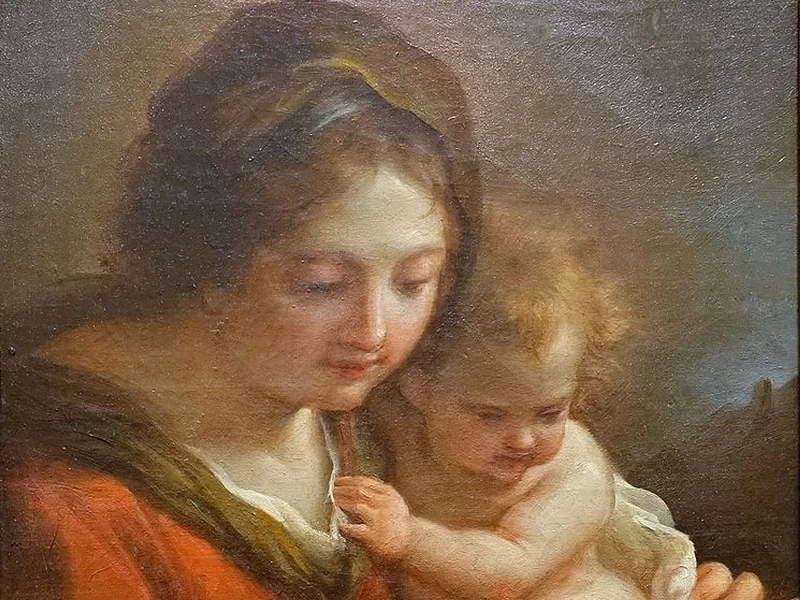 1750 Giuseppe Cades Madonna col Bambino Blanton Museum of Art Austin