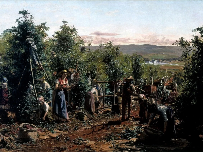 1863 Antonio Ferrigno Il raccolto Museu Paulista, San Paolo