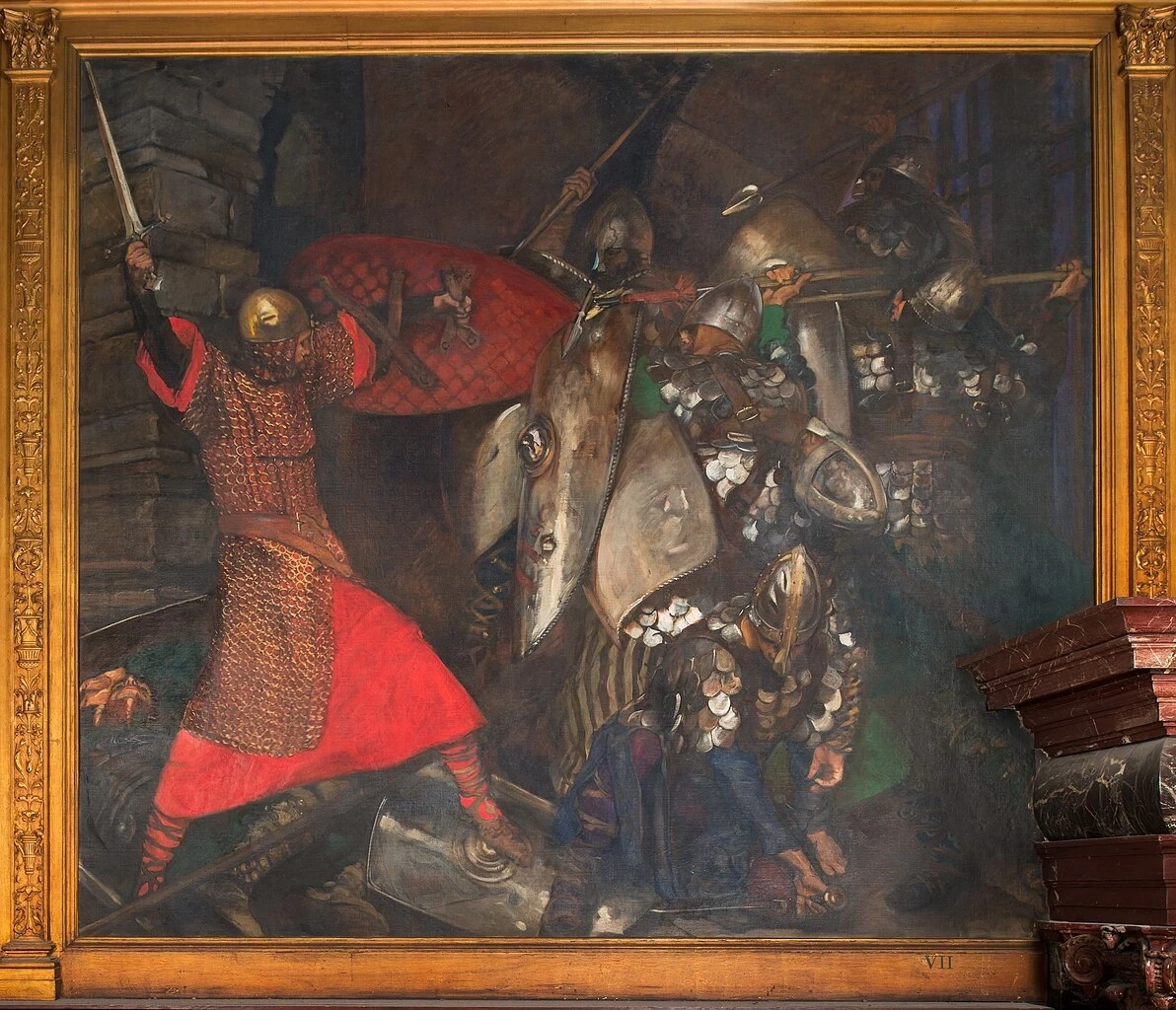 Edwin Austin Abbey 39 La ricerca e il raggiungimento del Santo Graal I sette peccati capitali