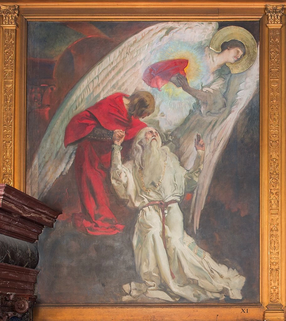Edwin Austin Abbey 47 La ricerca e il raggiungimento del Santo Graal La morte di Amfortas