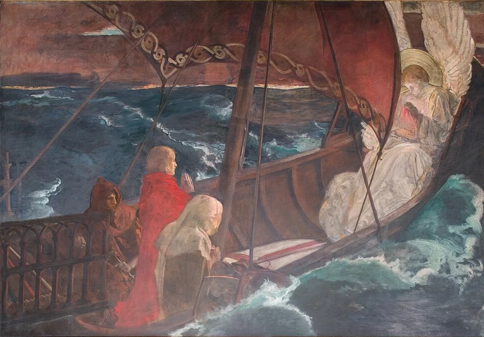 Edwin Austin Abbey 52 La ricerca e il raggiungimento del Santo Graal