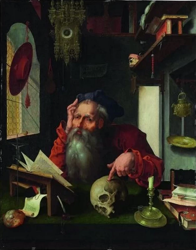 Pieter Coecke van Aelst 138 San Girolamo nel suo studio