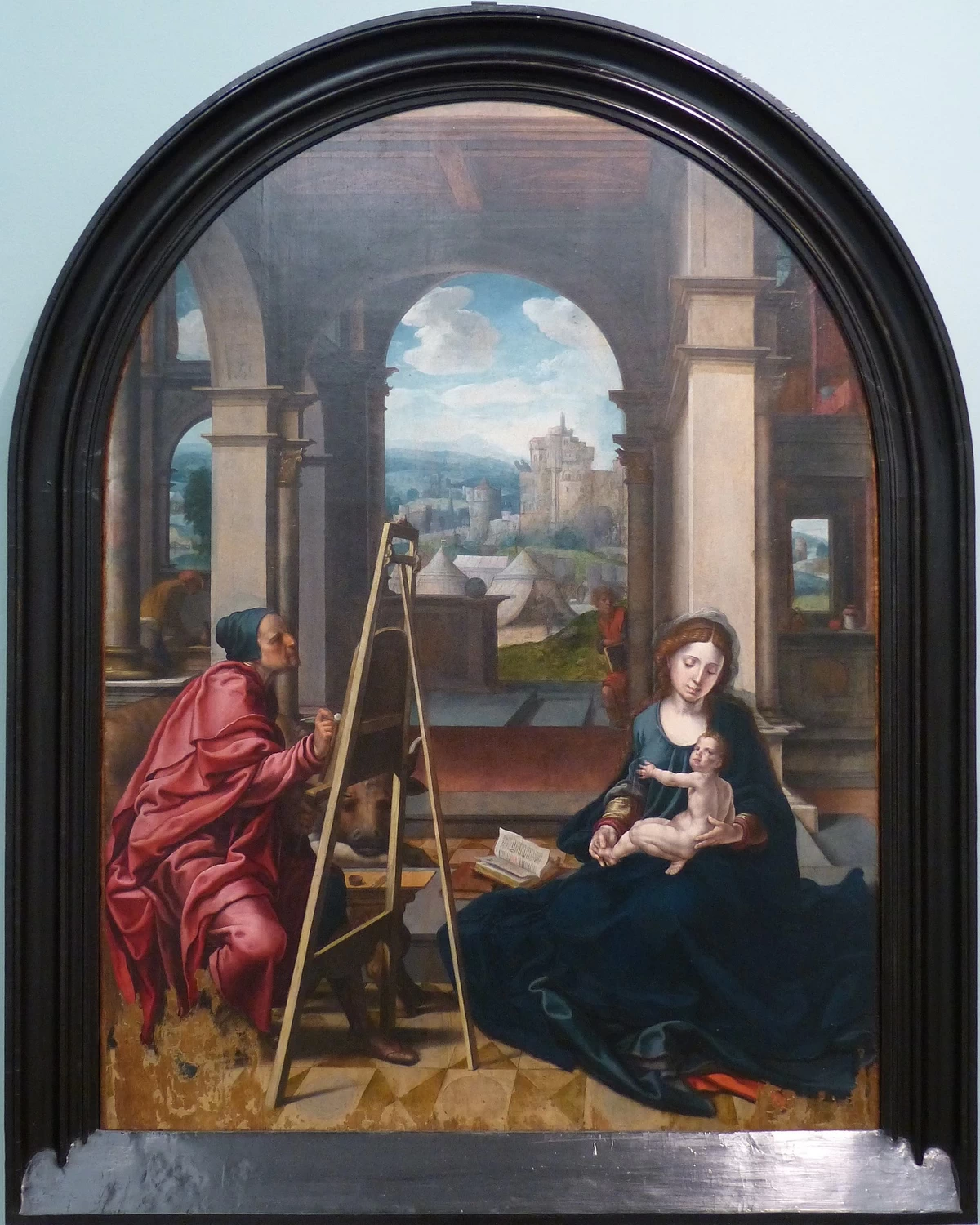 Pieter Coecke van Aelst 142 San Luca ritra la vergine Musée des beaux arts de Nîmes