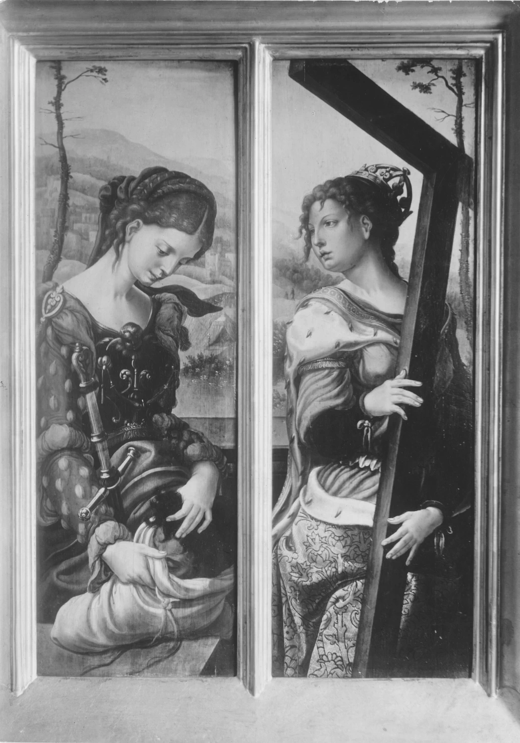 Pieter Coecke van Aelst 67 Giuditta (a sinistra) Sant'Elena (a destra)