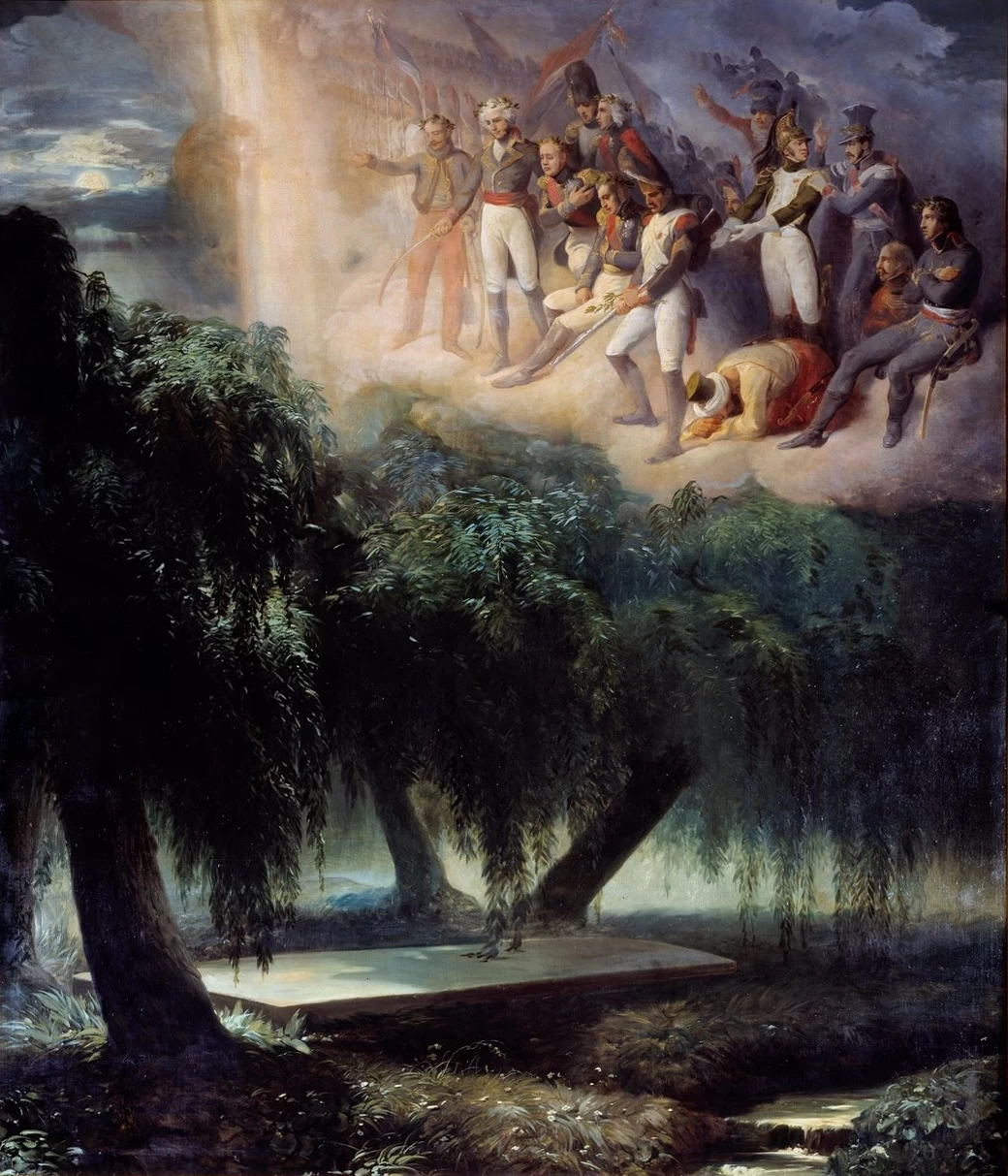 Jean Alaux 12 La tomba di Sant'Elena. Allegoria della sepoltura di Napoleone