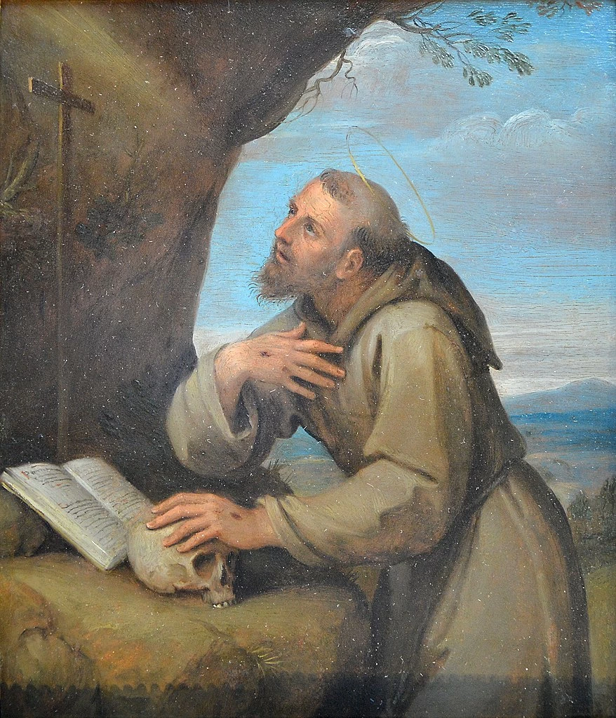Francesco Albani 159 San Francesco d'Assisi in preghiera davanti a un crocifisso Louvre, Parigi
