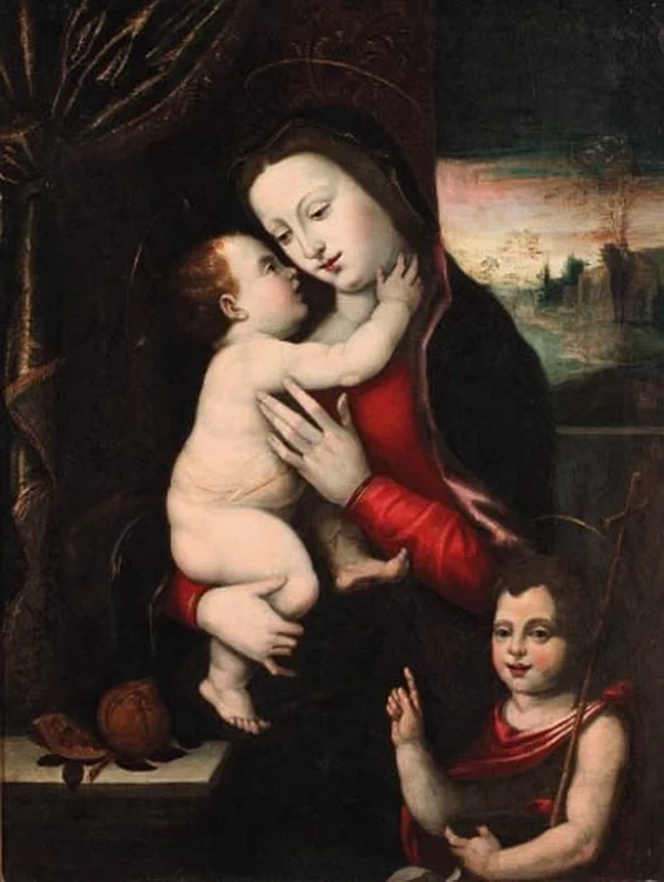 Mariotto Albertinelli 29 La Madonna col Bambino e San Giovannino Battista