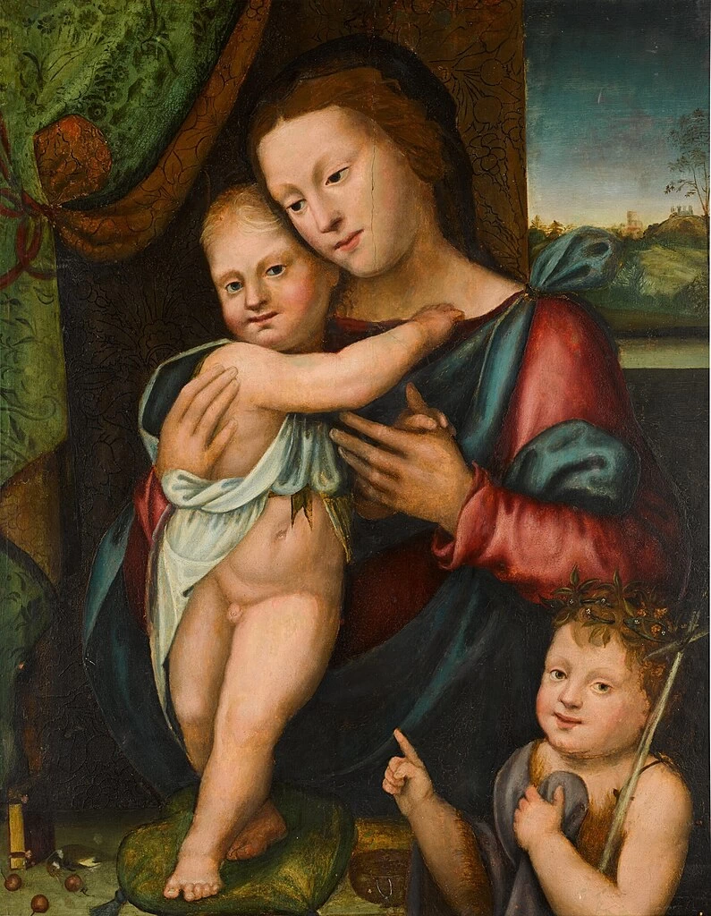 Mariotto Albertinelli 36 La Vergine col Bambino e San Giovanni Battista