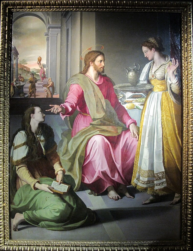 Alessandro Allori 283 Cristo in casa di Marta e Maria Maddalena