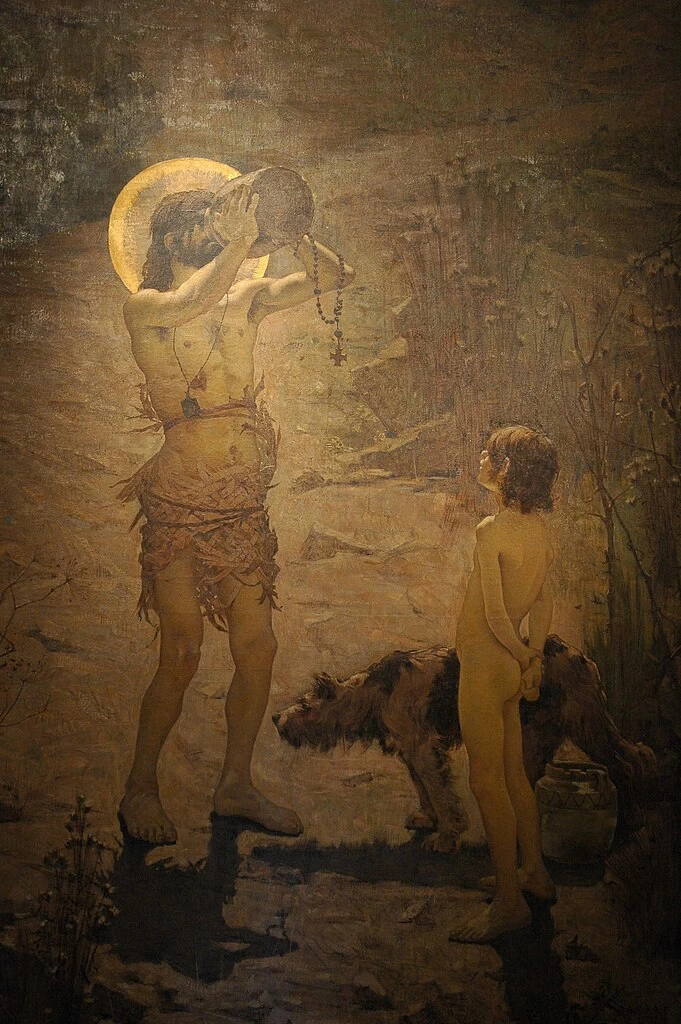 Edmond François Aman Jean 95 San Giuliano l'Ospitaliere Musée des Beaux Arts de Carcassonne dettaglio