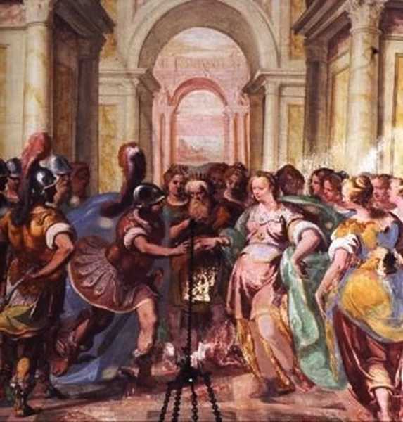 Giovanni Andrea Ansaldo 39 Perseo sposa Andromeda Villa Spinola di San Pietro