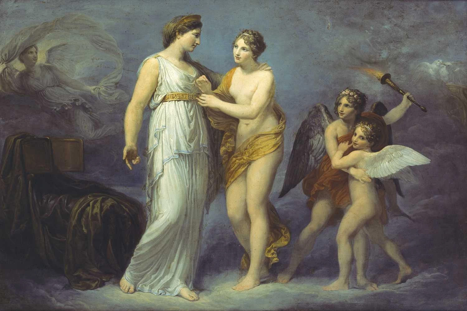 Venere allaccia la cintura per Giunone