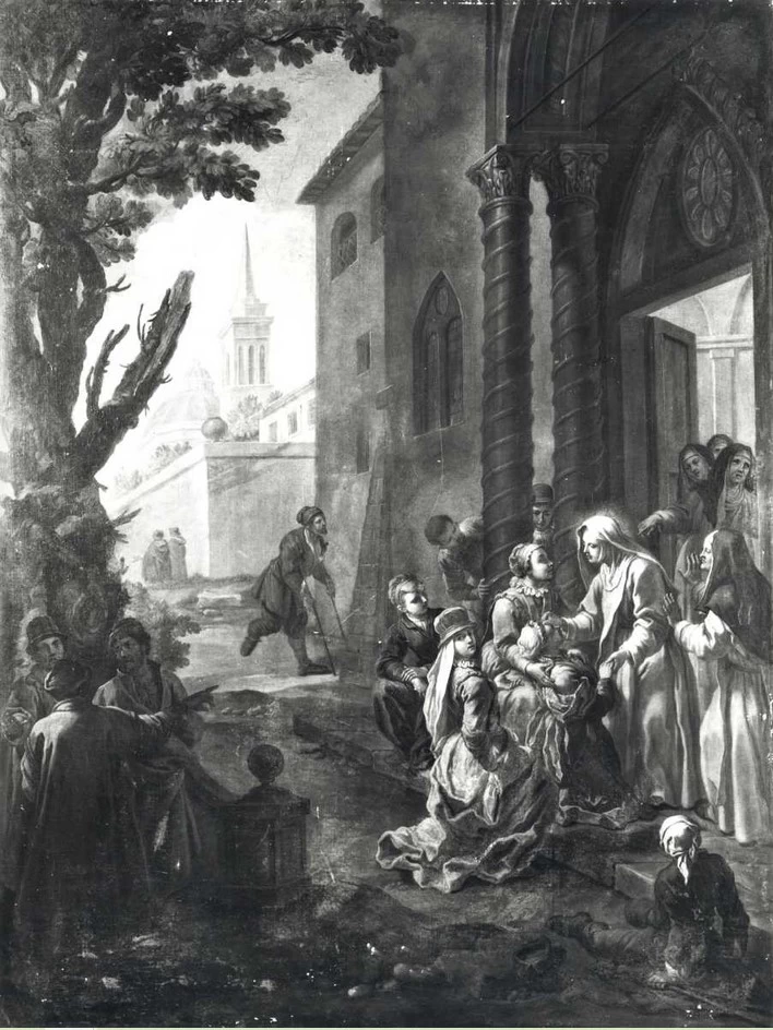 Francesco Appiani 37 Santa Francesca Romana guarisce gli infermi Archivio Fondazione Zerii