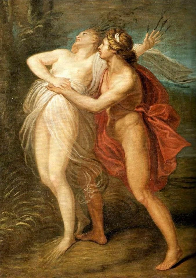 Andrea Appiani 387 Apollo e Dafne, bozzetto per l'affresco di Casa Sannazzari