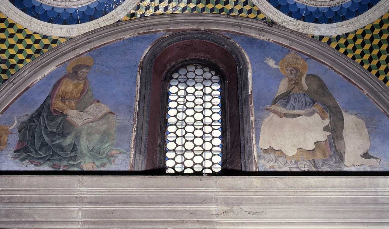 Alessio Baldovinetti 77 San Luca evangelista e San Gregorio Magno Firenze