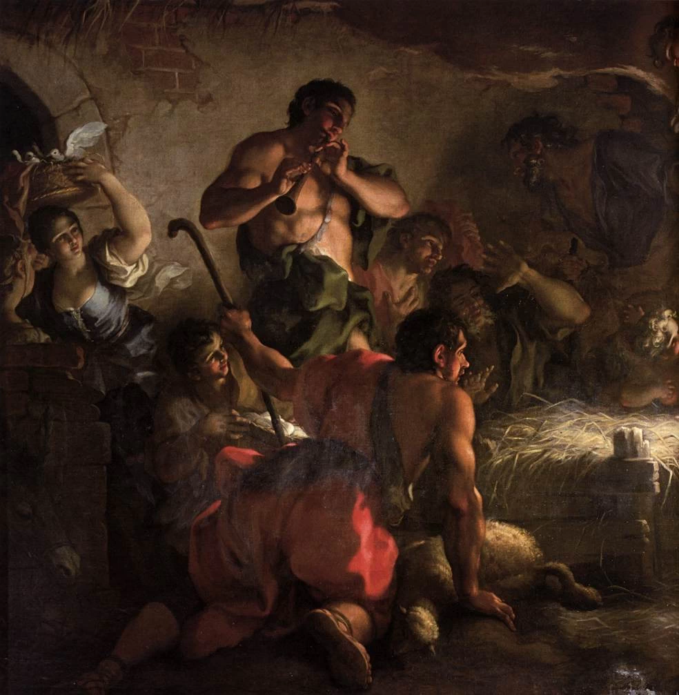 Antonio Balestra 112 Adorazione dei pastori San Zaccaria, Venezia dettaglio
