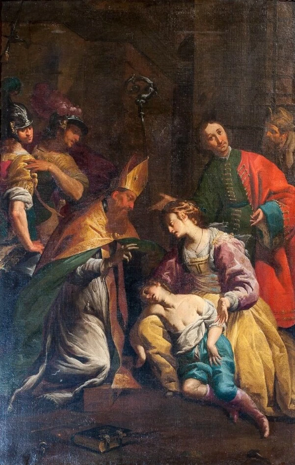 Gian Giacomo Barbelli 35 Miracolo di san Biagio