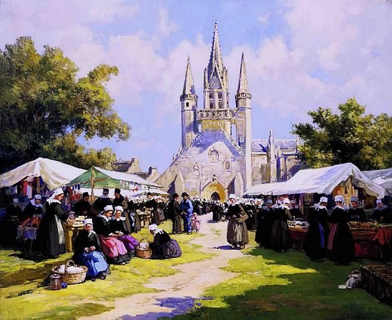 Henri Alphonse Barnoin 37 Perdono di San Fiacre, Bretagna