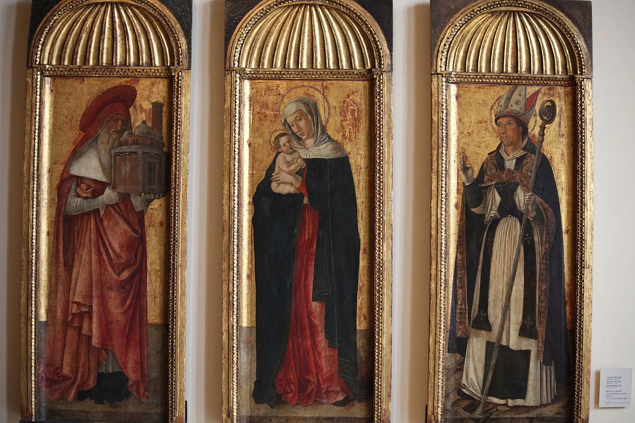 Trittico della Vergine con Bambino e Santi di Jacopo Bellini, Gentile Bellini, Giovanni Bellini e collaboratori - Gallerie dell'Accademia, Venice