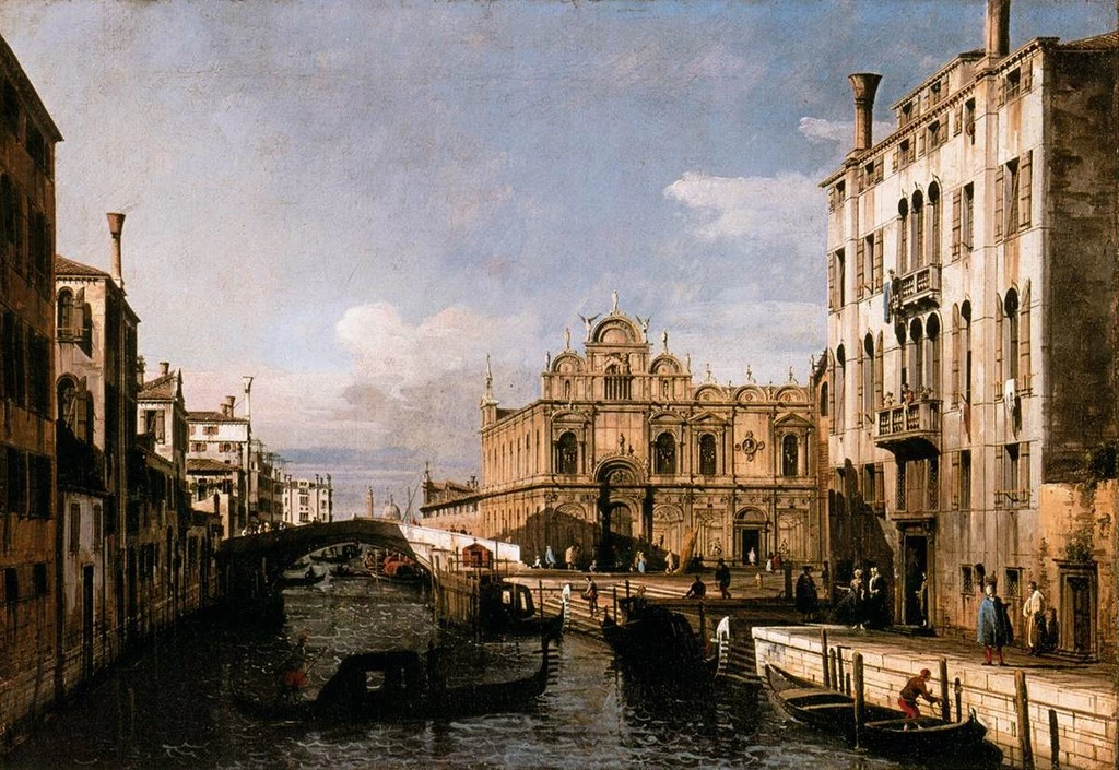 Bernardo Bellotto 117 Rio dei Mendicanti con la Scuola di San Marco Gallerie dell'Accademia, Venezia