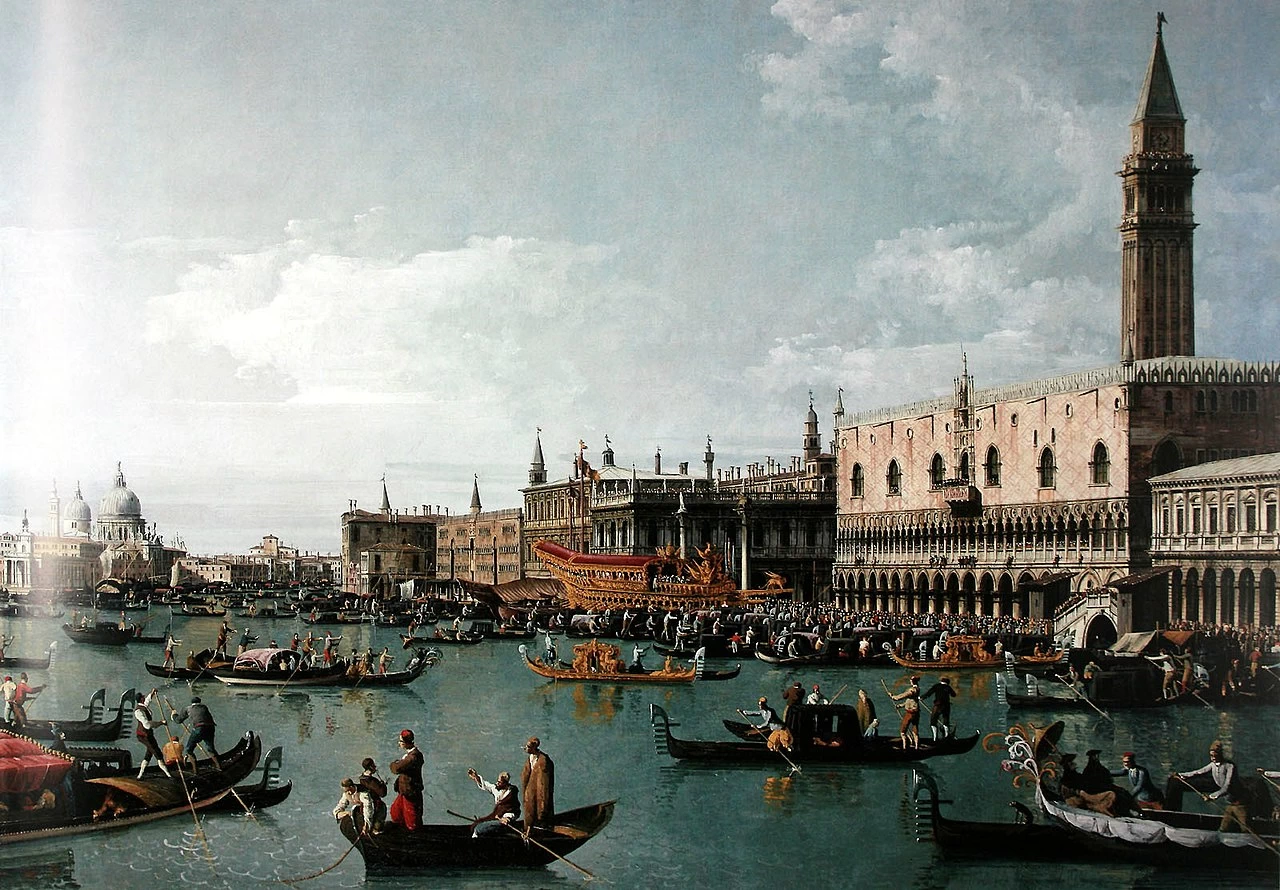 Bernardo Bellotto 43 Il bacino portuale di San Marco il giorno dell'Ascensione, Venezia Castle Howard, Yorkshire