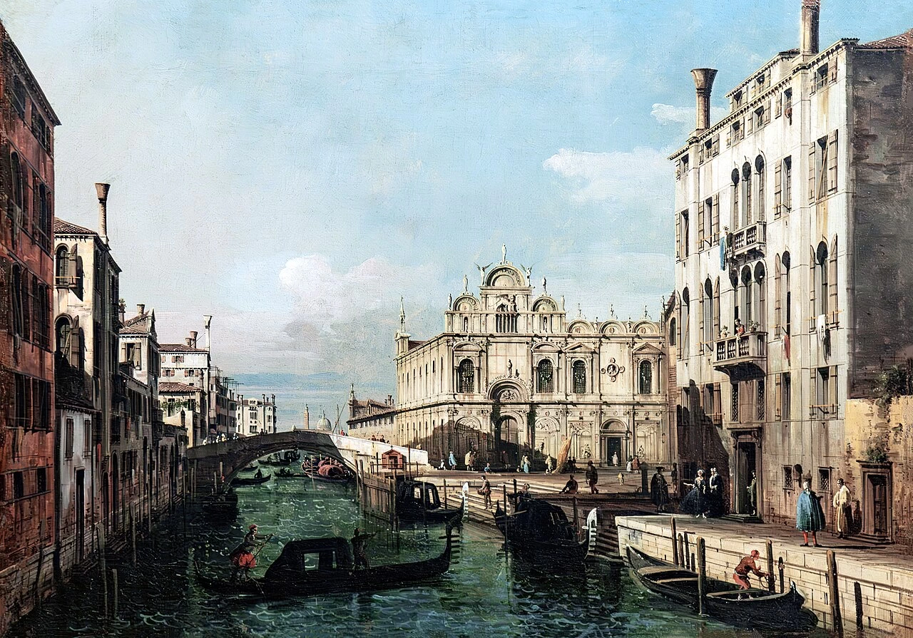 Bernardo Bellotto 62 Il rio dei Mendicanti e la Scuola Grande di San Marco Gallerie dell'Accademia, Venezia
