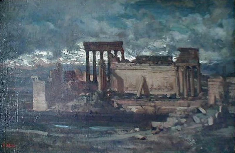 Léon Belly 30 Le rovine di Baalbek Museo dell'hotel Sandelin, Saint Omer