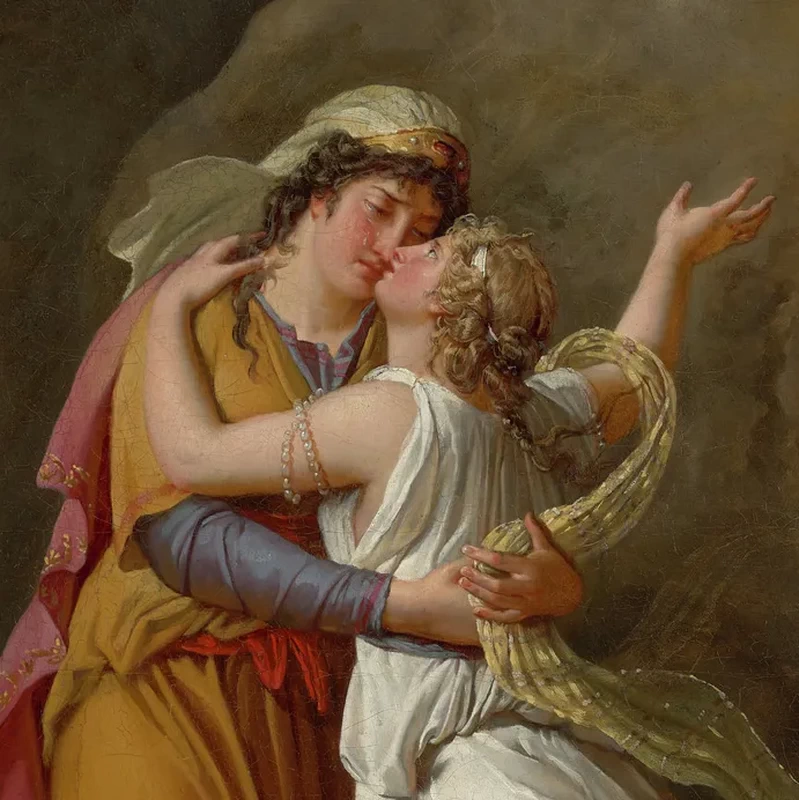 Marie Guillemine Benoist 53 Psiche dice addio alla sua famiglia Fine Arts Museums of San Francisco dettaglio