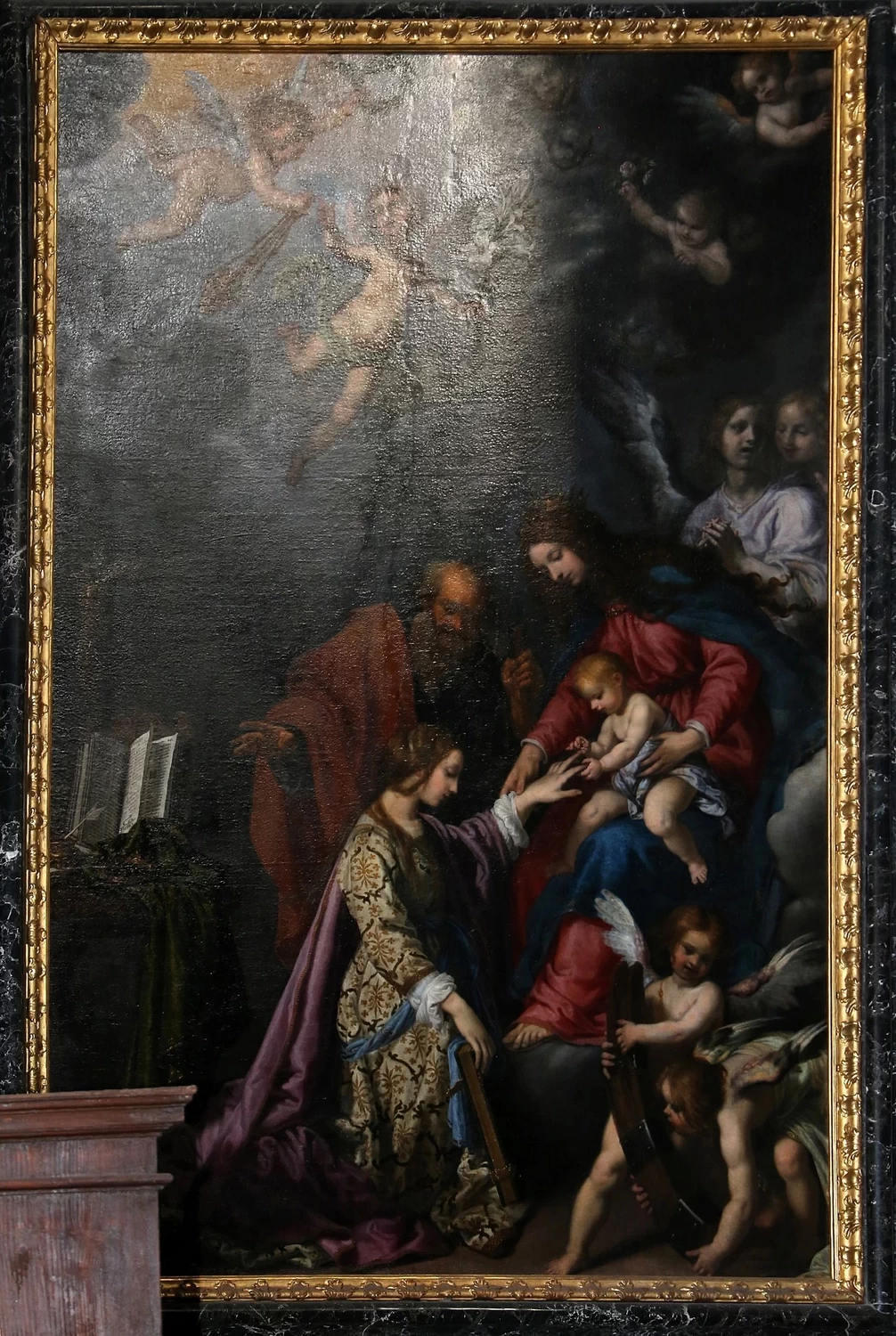 Giovanni Bilivert 41 Nozze mistiche di santa Caterina d'Alessandria, 1642 Santissima Annunziata, Firenze
