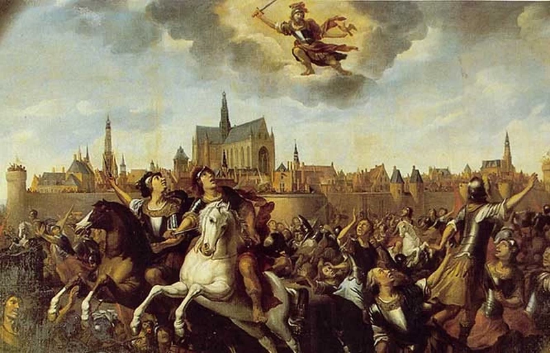 Reyer van Blommendael 29 San Bavo salva Haarlem nel 1274 Museo Frans Hals, Haarlem