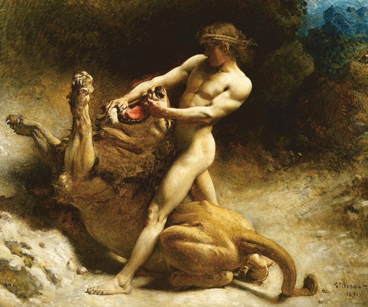 Léon Bonnat 27 La giovinezza di Sansone