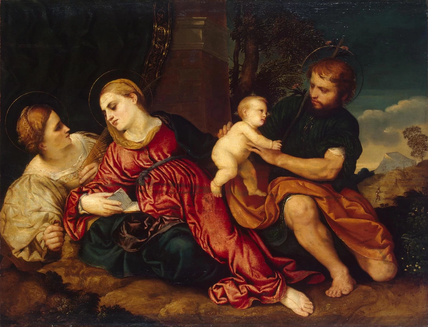 Paris Bordon 172 Sacra Famiglia con Santa Caterina San Pietroburgo, Museo dell'Ermitage