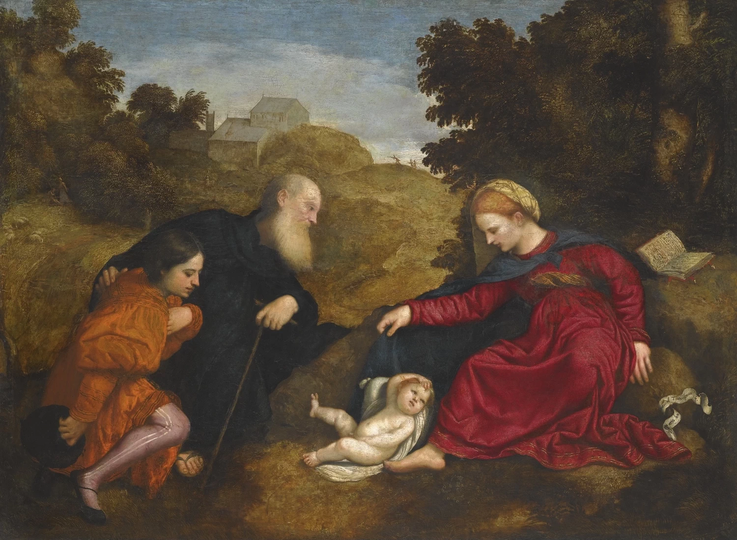 Paris Bordon 92 Madonna con Bambino, Sant'Antonio Abate e un donatore