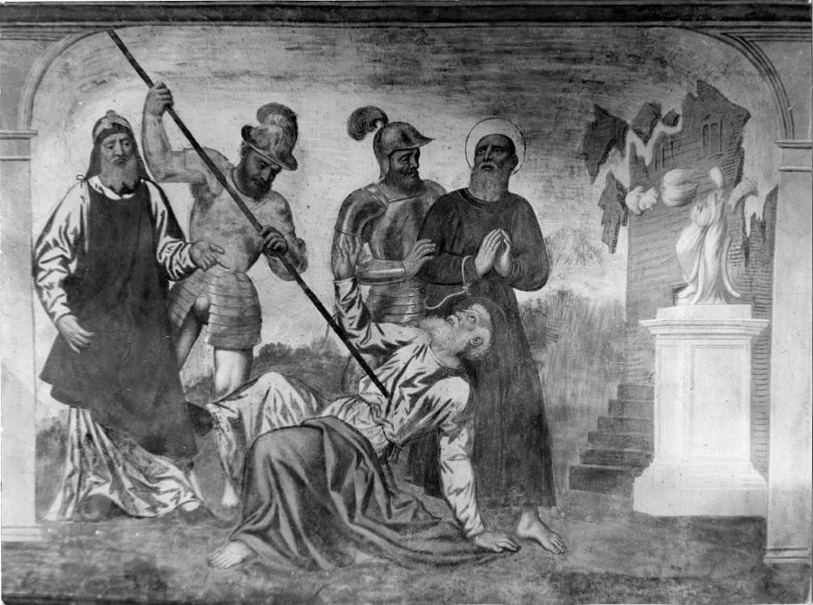 Paris Bordon 96 Martirio di San Simone Vallada Agordina, Chiesa di San Simon