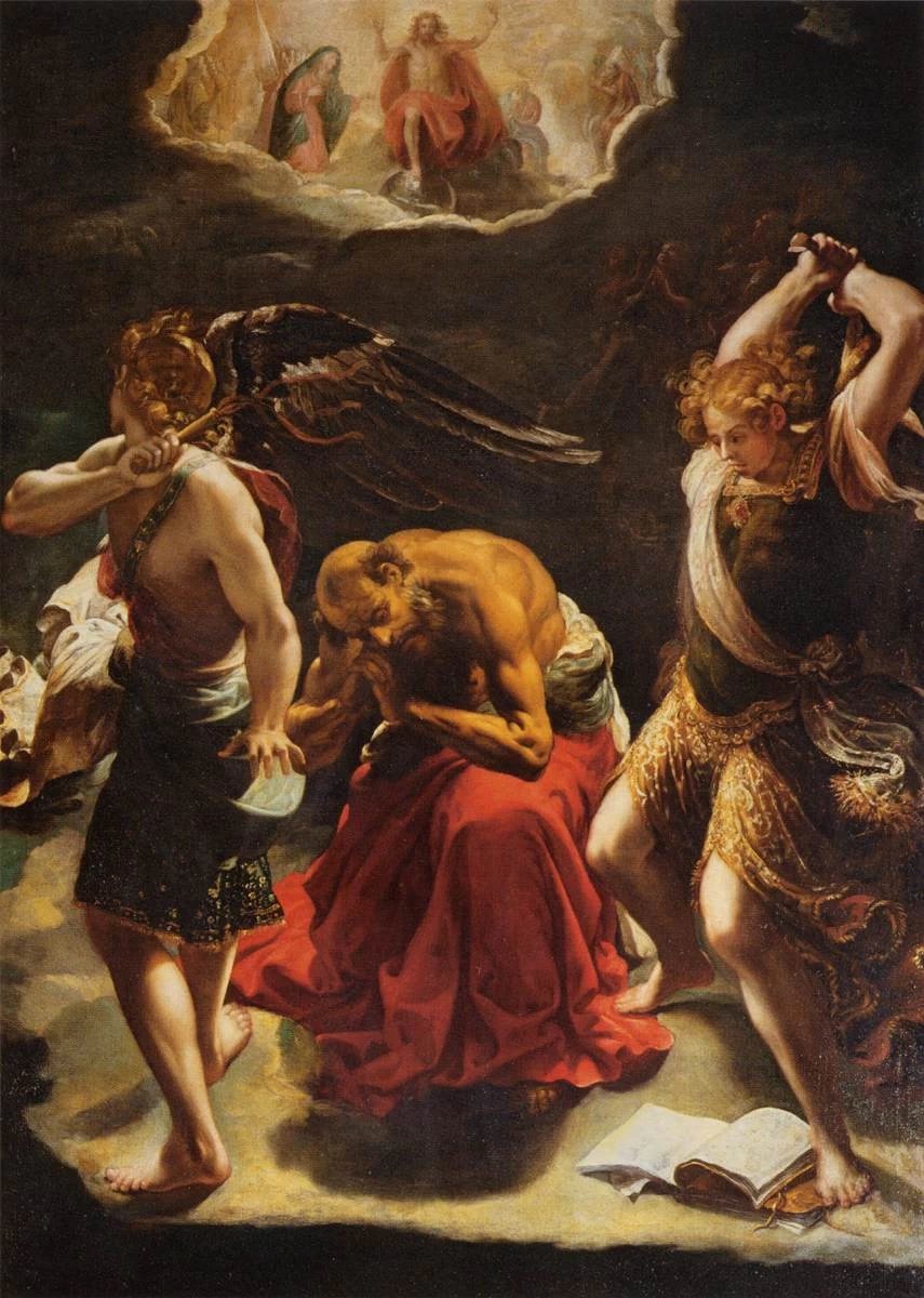 Orazio Borgianni 24 La visione di san Girolamo Louvre, Parigi