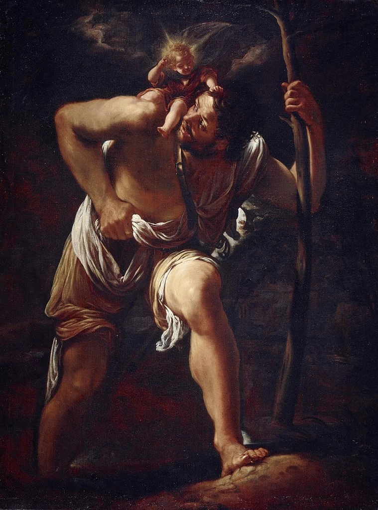 Orazio Borgianni 40 San Cristofor con il Bambino Scottish National Gallery, Edimburgo