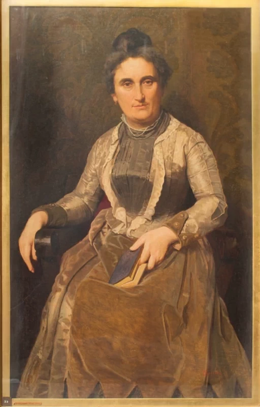 Odoardo Borrani 101 Ritratto della moglie Giovanna Santucci Borrani