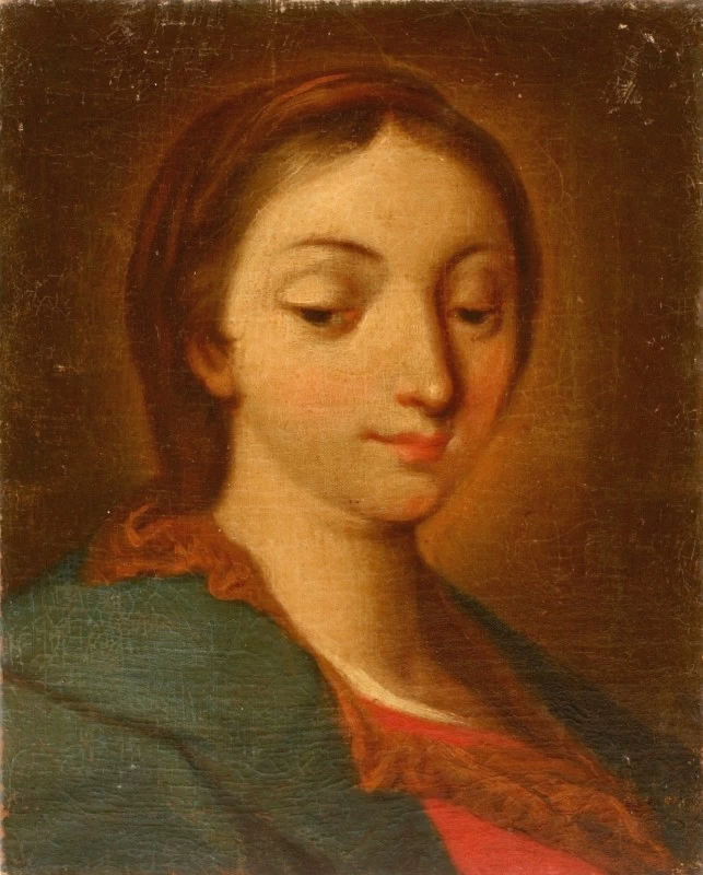 Mattia Bortoloni 130 Testa della Madonna Rovigo, Pinacoteca dell'Accademia dei Concordi