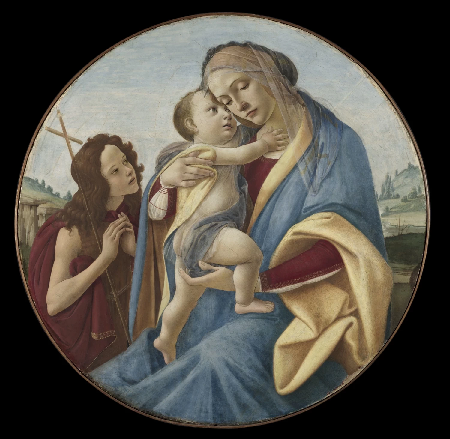 Botticelli 272 La vergine col Bambino e Giovanni Battista Cleveland Museum of Art
