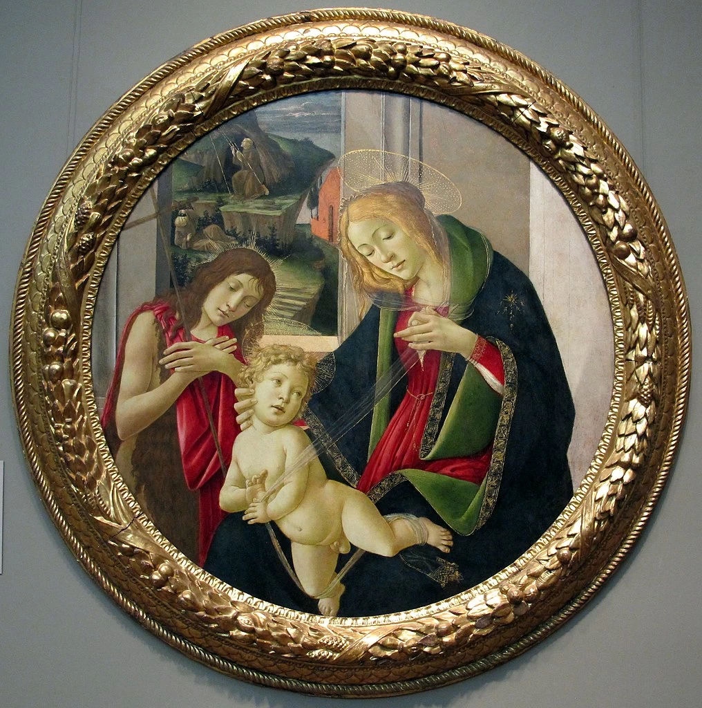 Botticelli 278 Madonna col Bambino e san Giovannino, stimmate di s. Francesco nello sfondo Metropolitan Museum of Art, New York