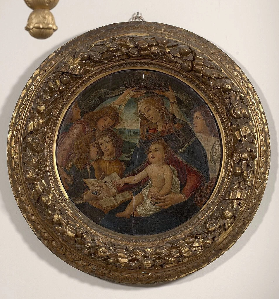 Botticelli 284 Maria col Bambino e angeli Grand Seminary Mechelen, Melines