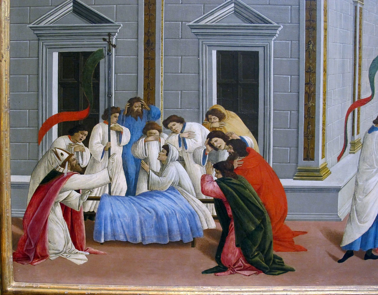 Botticelli 287 Tre miracoli di San Zenobiu Metropolitan Museum of Art, New York dettaglio