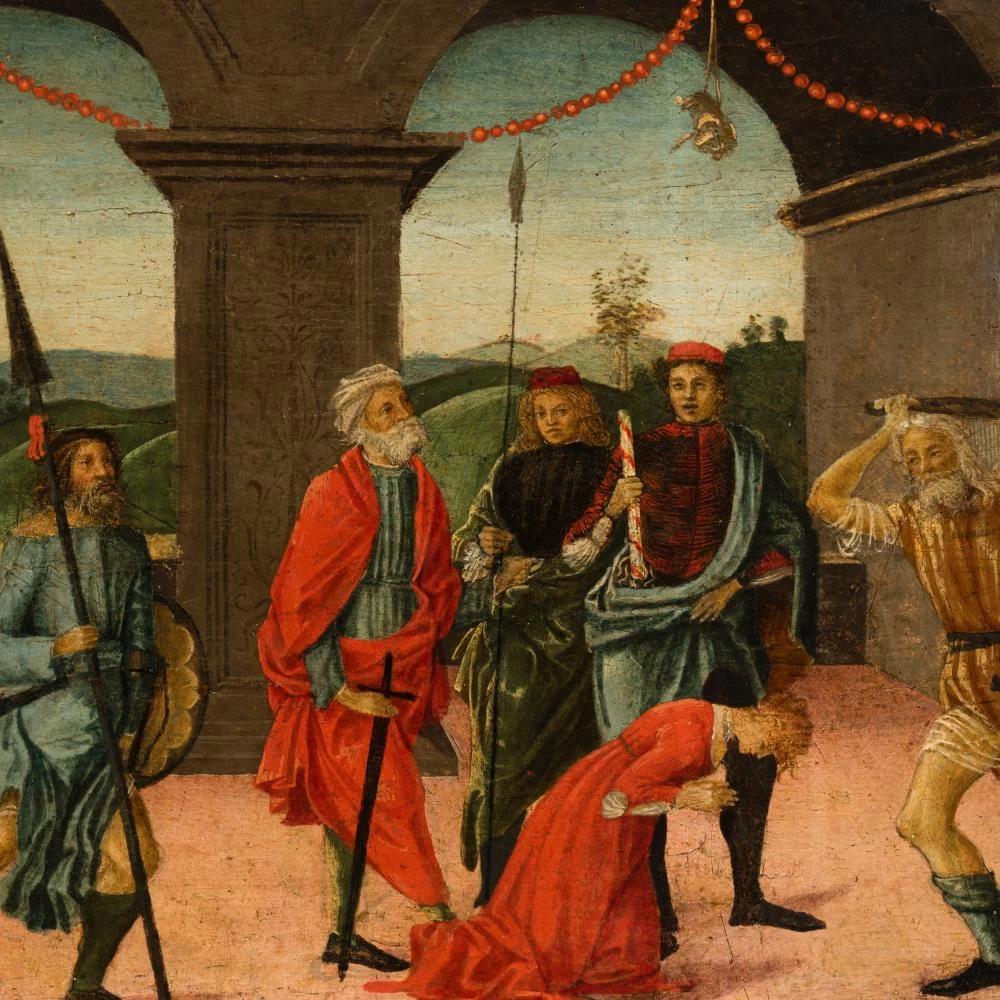 Raffaello Botticini 39 Martirio di una Santa dettaglio 1