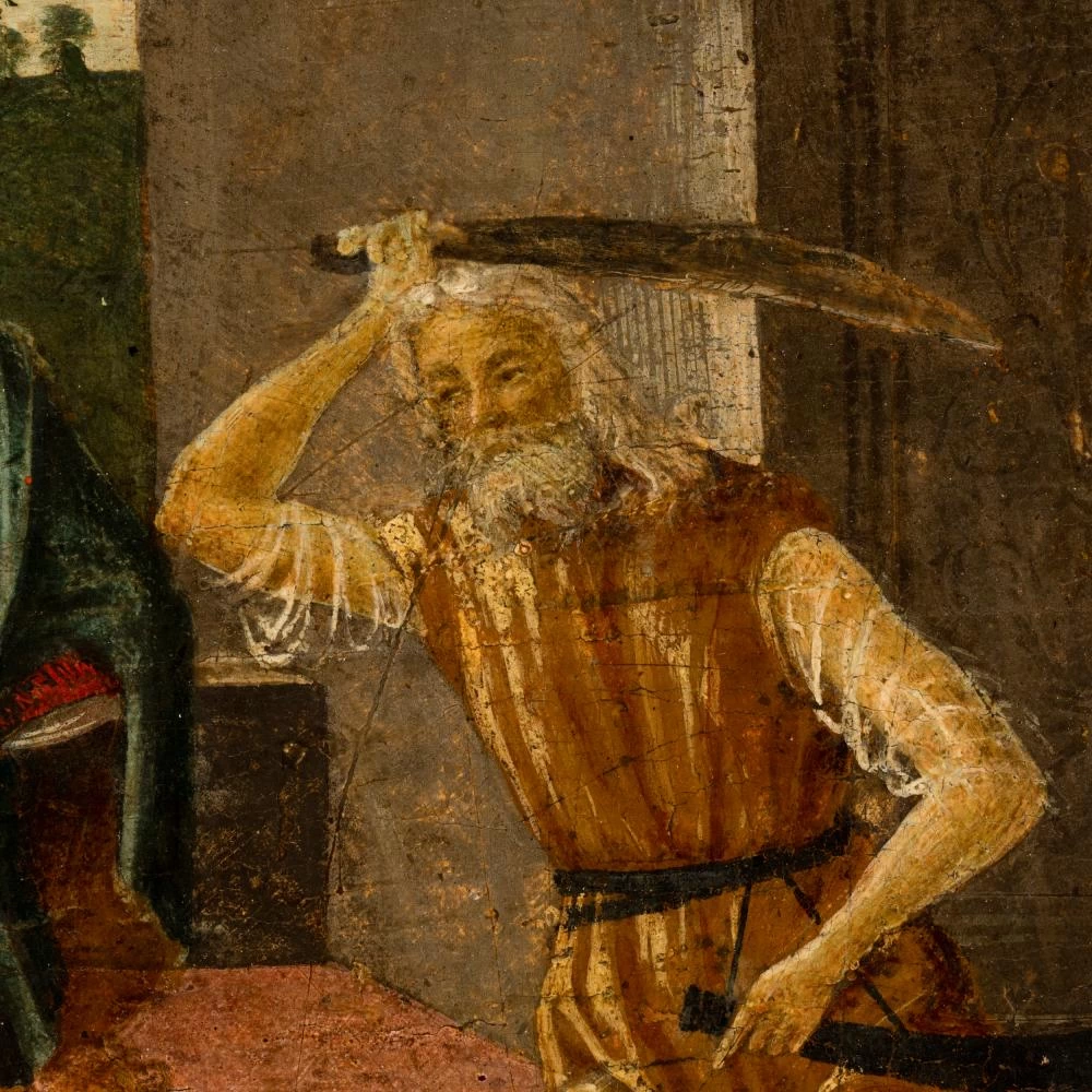 Raffaello Botticini 40 Martirio di una Santa dettaglio 2