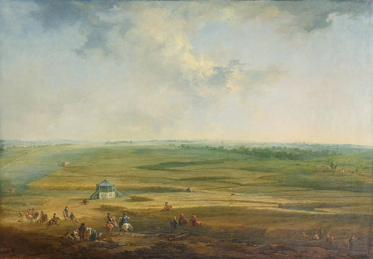 Johann Christian Brand 4 Laxenburg dell'Hayd Lusthaus contro Maria Lanzendorf Österreichische Galerie Belvedere, Vienna