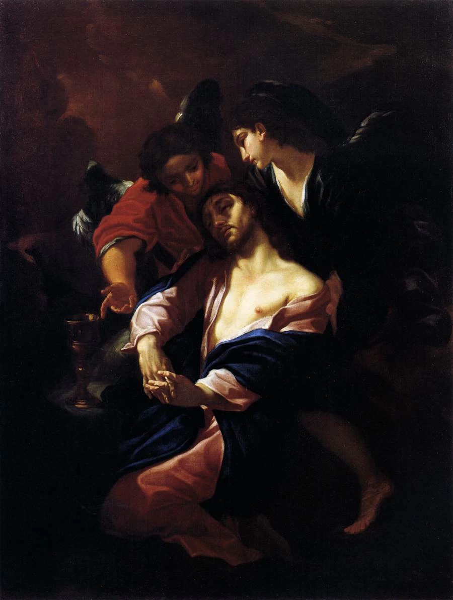 Giacinto Brandi 14 Cristo nell'Orto del Getsemani Pinacoteca Vaticana
