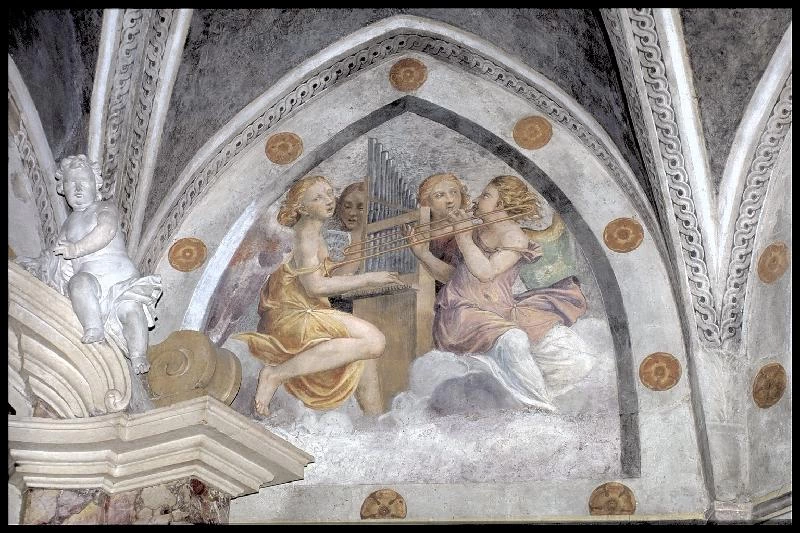 Angeli musicanti con organo