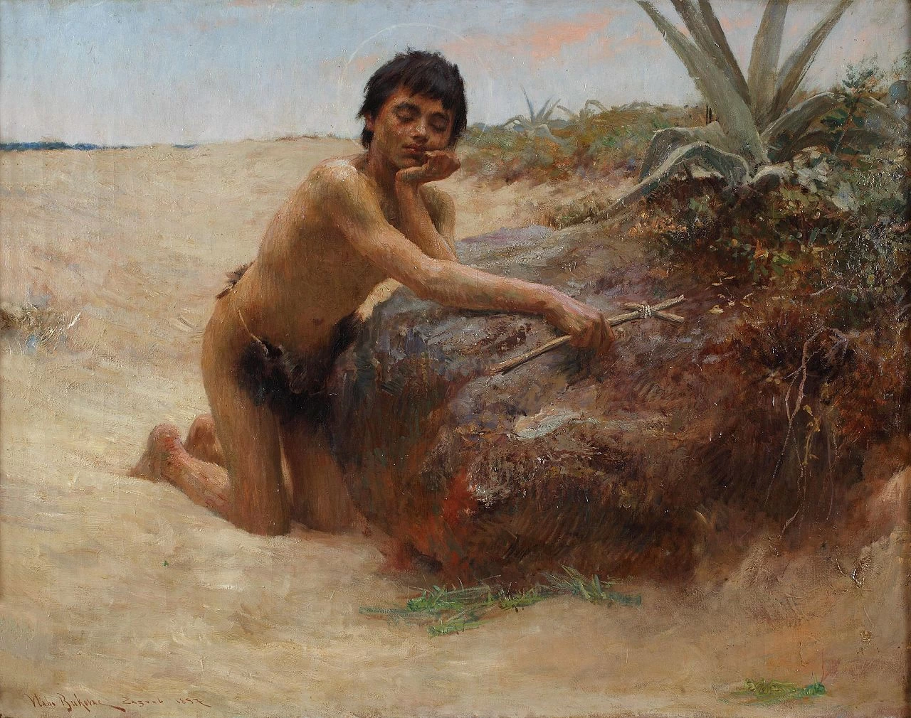 Vlaho Bukovac 137 San Giovanni il precursore Galleria d'arte moderna di Zagabria